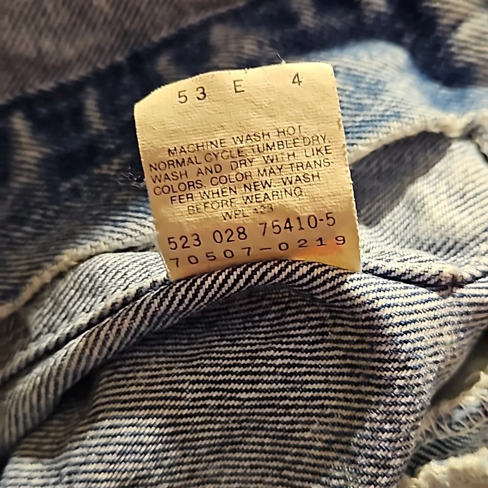 Levi's Vintage Acid Washed Denim Trucker Jacket Med Unisex